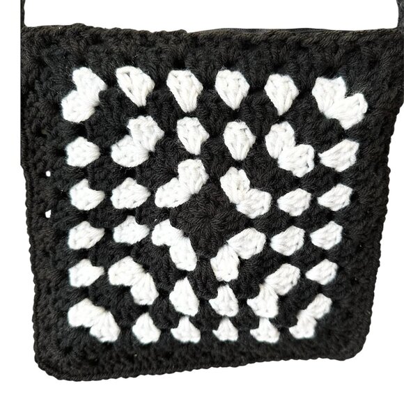 Granny Square Crochet Crossbody/Shoulder Bag Lined with Zipper Brand New - Picture 3 of 5